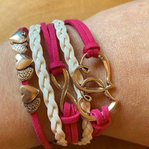 Heart Infinity 1 piece Bracelet Perfect Stocking Stuffer